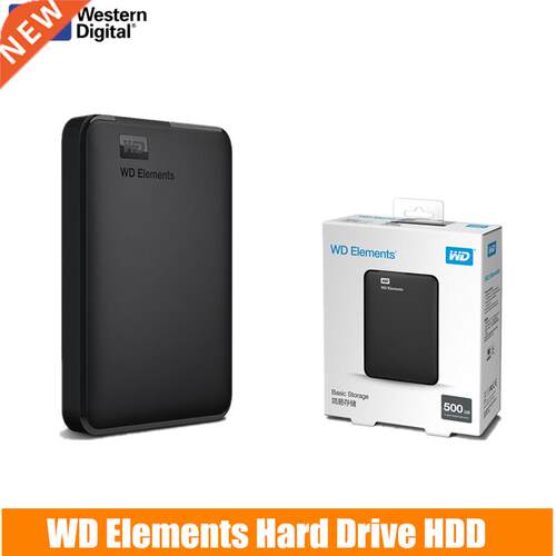 WD Elements 500GB Portable External Hard Drve Dsk USB3.0