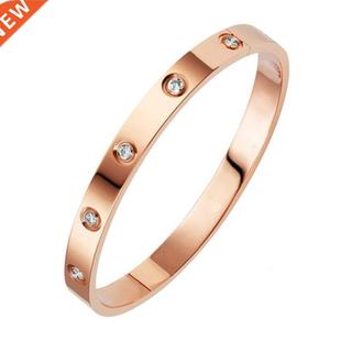 New Fashion Classic Women's Bangles For Women Gold Rose