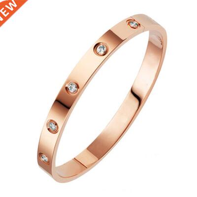 New Fashion Classic Women's Bangles For Women Gold Rose