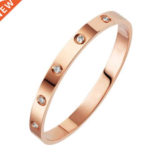 New Fashion Classic Women's Bangles For Women Gold Rose