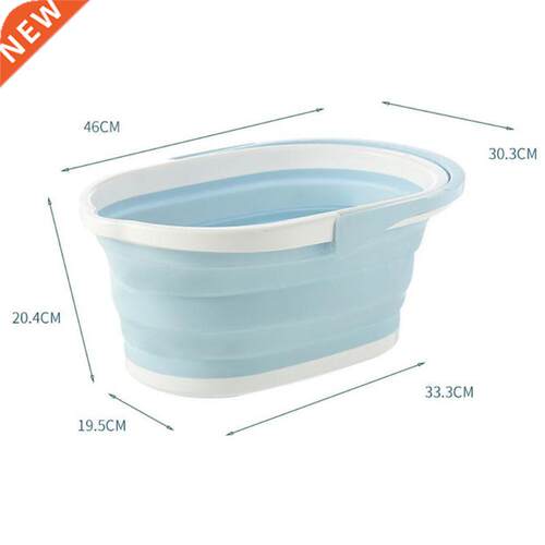 Foldable Plastic Mop Bucket KItchen Dishpan Portable Wash Ba
