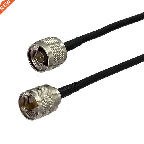 1Pcs RG58 UHF PL259 Male Plug to N Male Plug Connector RF Co