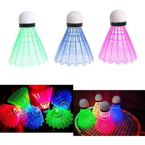 3pcs LED adminton all Glowing Light Up Plastic adminton S