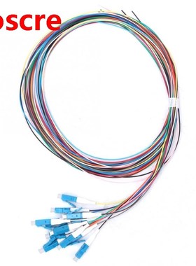 12 Strand LC/UPC Fiber Optic Pigtail Single Mode Low Inserti