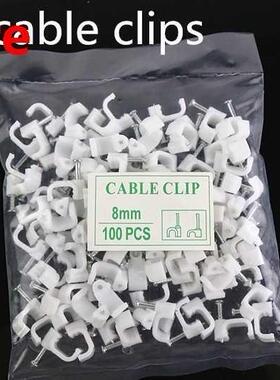 100PCS/bag 8MM cable clips cable nail wire clips 8mm cable c