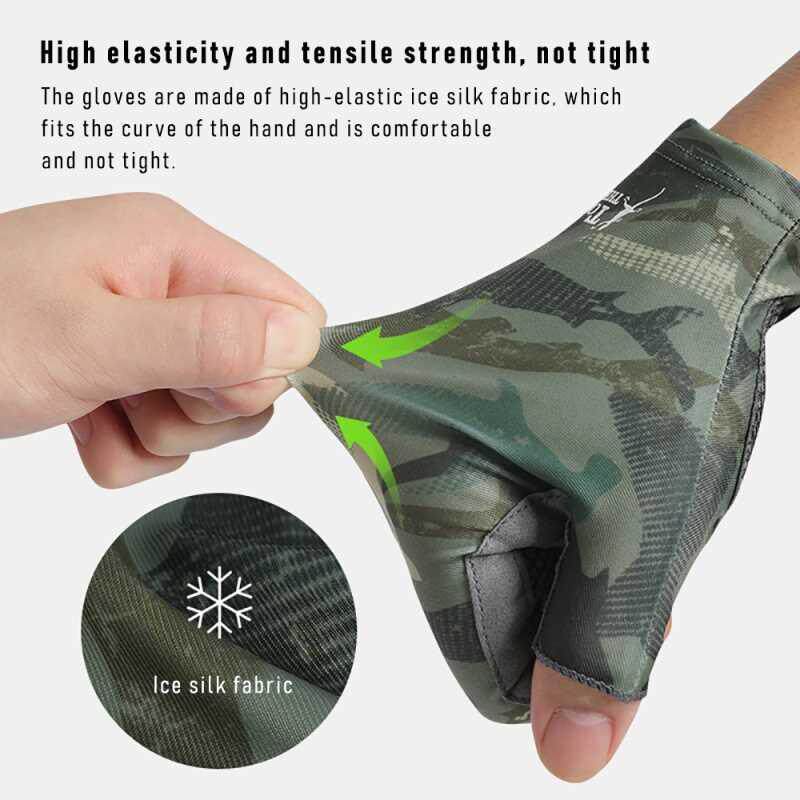 SPF50 Fishing Gloves Women Men Hands Protection Gloves Ice S