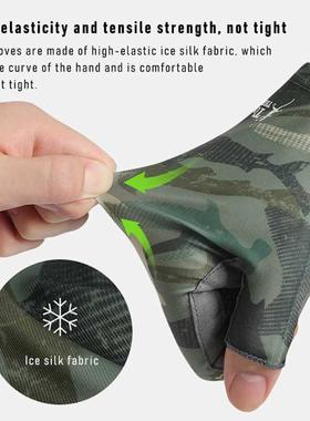 SPF50 Fishing Gloves Women Men Hands Protection Gloves Ice S