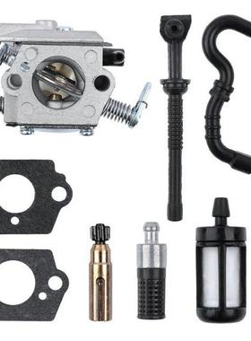 Carburetor Carb with Gaskets Oil Pump Fuel Oil Filter Line F