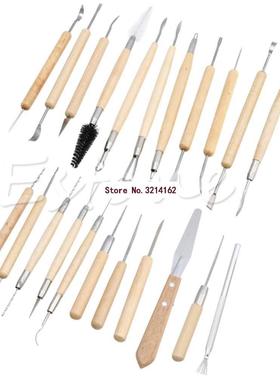 22Pcs Pottery Clay Sculpture Carving Modelling Ceramic H