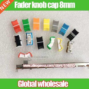 8pcs new color hole 8mm potentiometer fader knob cap / mixin