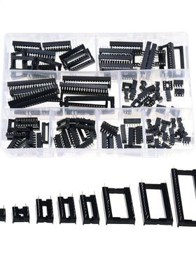 100PCS/BOX IC Sockets DIP6-DIP40Pins DIP 6P 8P 16P 28P Conne