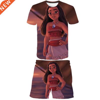 2022 Moana Princess Clothing Sets Children	s Summer New G