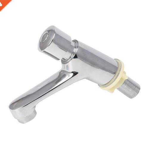 Auto Self Closing Water Saving Tap Bathroom Basin Cold Fauce