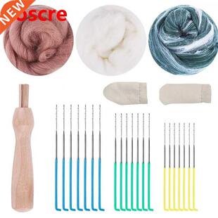 26PCS Needle Felting Tool With Felting Needles And 3Colors N