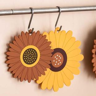 Sunflowers Silicone Coaster Plant Coffee Tale Mats Cup Mats
