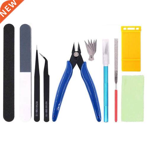 10 PCS Model Tools Kit Modeler Basic Tools Craft Set Hobby B