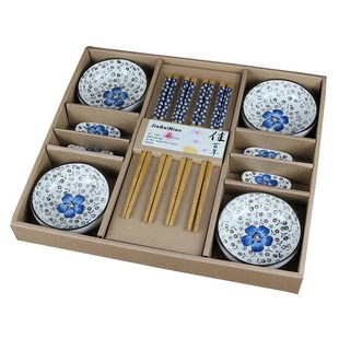 Korean Plate Chopsticks Ceramic Tableware Set Gift Box