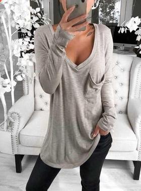 Casual Long Shirts  2020 Spring New Women	s T-shirts