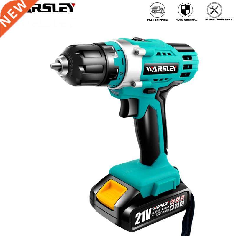 Rechargeable electric Screwdriver Drill 21V lithium battery