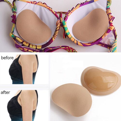 1Pair Sticky Bra Thicker Sponge Bra Pads Breast Push Up Enha