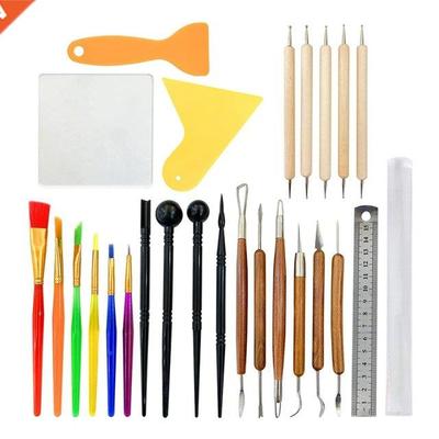 26 Pcs Polymer Clay Sculpting Tools Kit Pottery Modeling Too