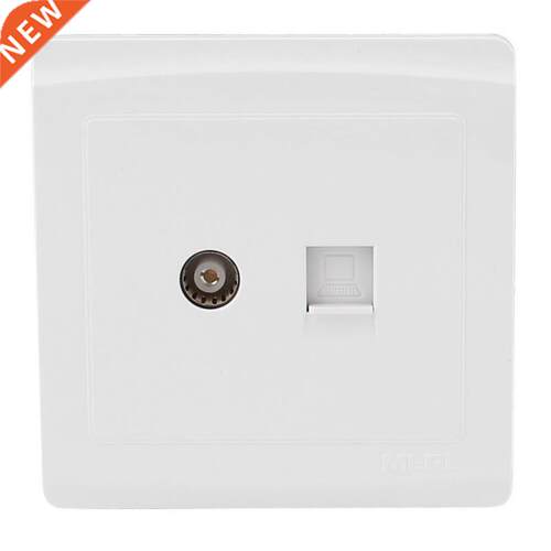 Plate Wall Plug Computer Cable PAL TV Jack RJ45 Jack Screw W