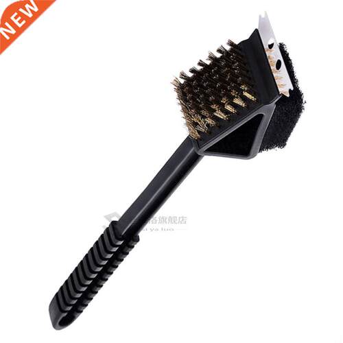 1PC 3-in-1 Stain Steel Bristle BBQ Brush Grill Accessories S