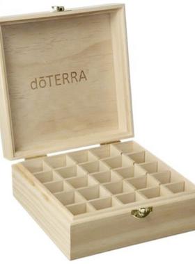 25 Slots Wooden Storge Box 1pc Crry Orgnizer Essentil Oi