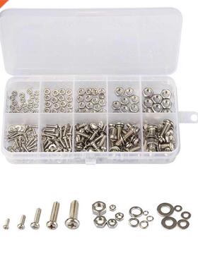 160Pcs Stainless Steel SS304 Screws an Head Screws Nuts Bol