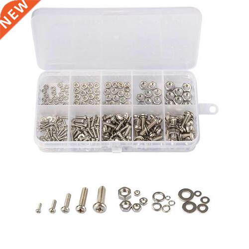 160Pcs Stainless Steel SS304 Screws an Head Screws Nuts Bol