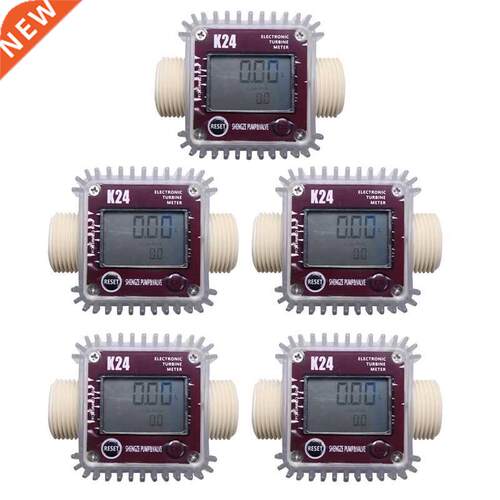 5X Digital Lcd K24 Flow Meter Turbine Fuel Flow Tester for C