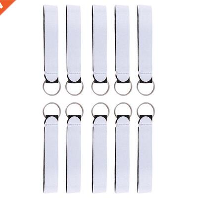 10Pcs Sublimation Blank Neoprene Wristlet Lanyards Strap Wri