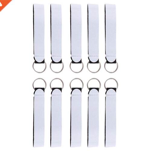 10Pcs Sublimation Blank Neoprene Wristlet Lanyards Strap Wri