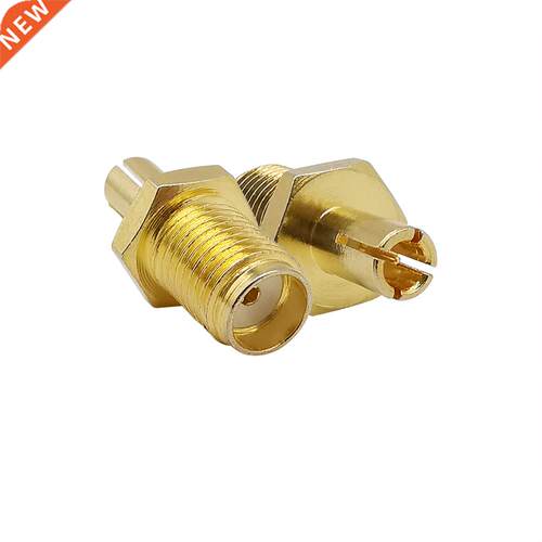 2Pcs Gold plated SMA Female Jack to TS9 Male Plug Straight R