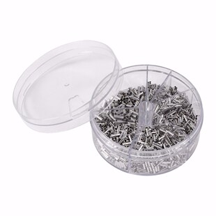 1900pcs Mixed 5 Models Bared Bootlace Ferrule Kit Non Insula