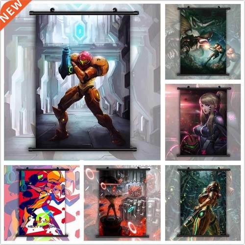 METROID Samus Aran Anime manga wall Poster Scro
