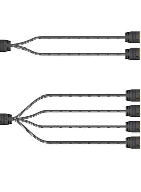 COOLMOON 5V 3Pin Fan HUB Splitter Power Cable Extension Cord