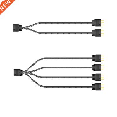 COOLMOON 5V 3Pin Fan HUB Splitter Power Cable Extension Cord