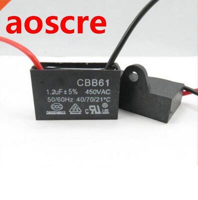 CBB61 capacitor 450V 1.2UF 400V electric fan capacitor elect