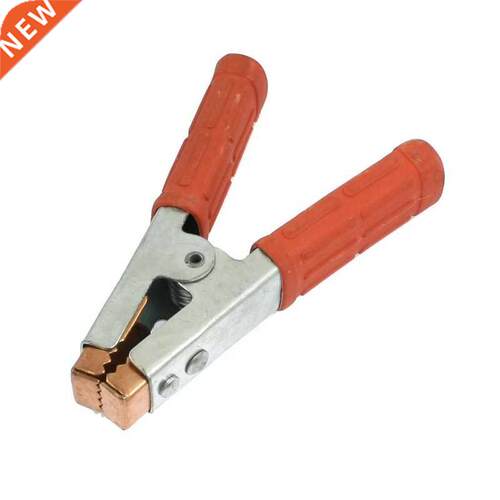 Red Silver Crocodile Clip Style Spring Loaded Welding Earth