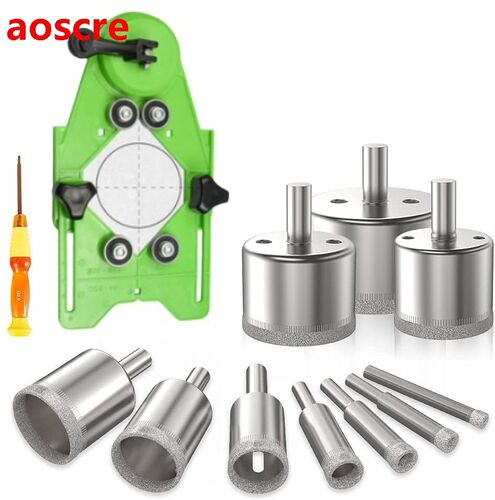 Diamond Drill Bits, 12Pcs Hollow Drill Hole Locator Saw Set