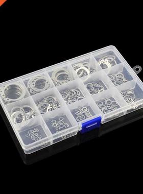 225pcs 304 Stainless Steel Shaft Retaining ring M3-M25 15 si