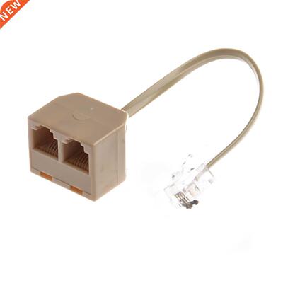 Telephone RJ11 Male Lne to Double RJ11 Female Jack Flter S