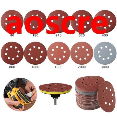 125mm Sandpaper Round Shape Sanding Discs Hook Loop Sanding