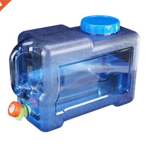 Water Canister With Tap And Handles,12L Camping Portable Buc