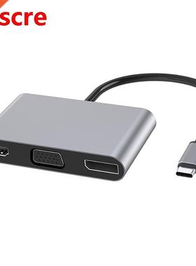 5 in 1 Type C Adapter USB 4K Type C Hub to HDMI VGA USB DP A