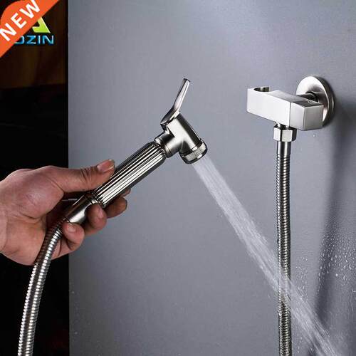 Brushed Nckel Bdet Sprayer Head Wall Mounted Bathroom Bd