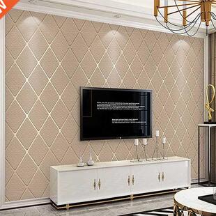 Modern Living Room Sofa Bedroom Wallpaper Walls 3D Thicken
