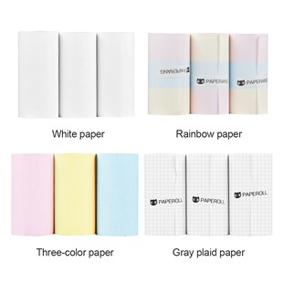 3 Roll Printable Sticker Paper 57*30mm Thermal Printing Pap