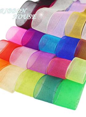 (50 yards/rl) Organza Ribbon Whesale gift wrapping decor